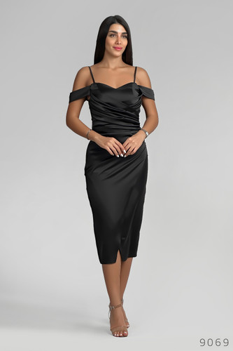 پیراهن میدی ساتن